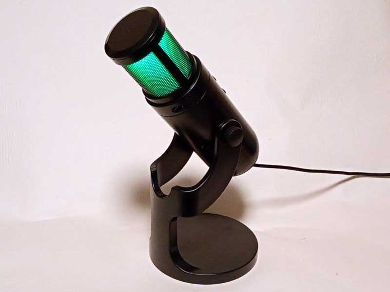 Игровой микрофон для пк с RGB подсветкой — USB микрофон для стримов и записи, черный XTRIKE ME XMC-03