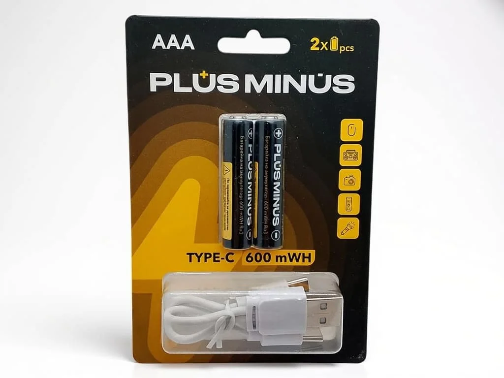 Аккумуляторные батарейки AAA 600mAh 2 шт — мизинчиковые аккумуляторы R03 Ni‑MH для пультов и игрушек | RIZNEVDIM