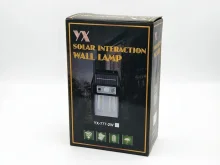 Уличный настенный фонарь с солнечной панелью YX 777-2W – купить уличный фонарь с датчиком движения в Украине