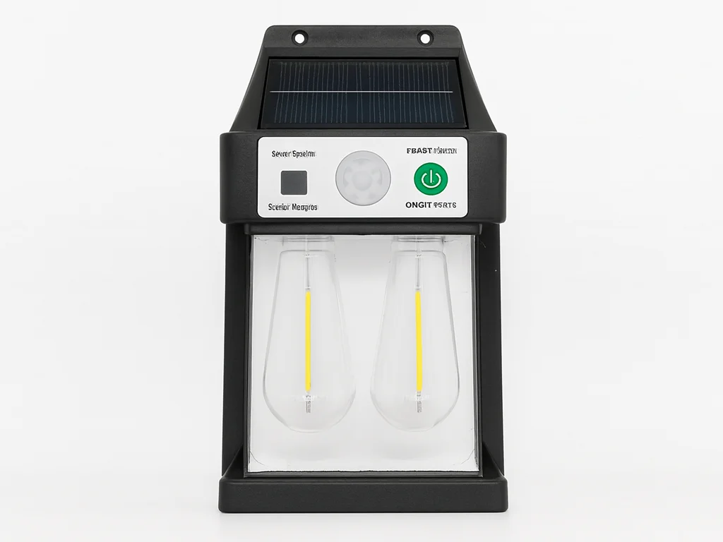 Уличный настенный фонарь с солнечной панелью YX 777-2W – купить уличный фонарь с датчиком движения в Украине