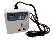 Автомобильный инвертор 12В в 220В: компактный преобразователь с USB-C и дисплеем | Купить с доставкой