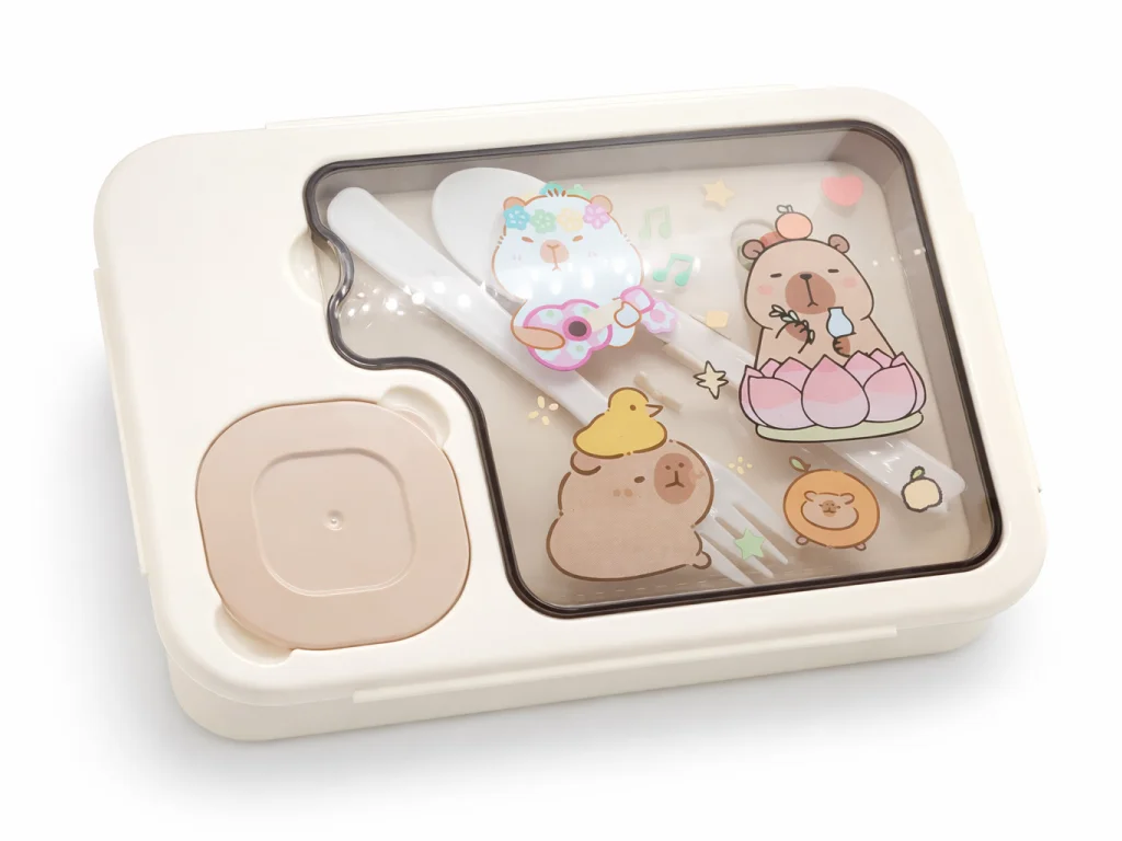 Ланчбокс з ложкою та виделкою розміри 15,221,56,5 см