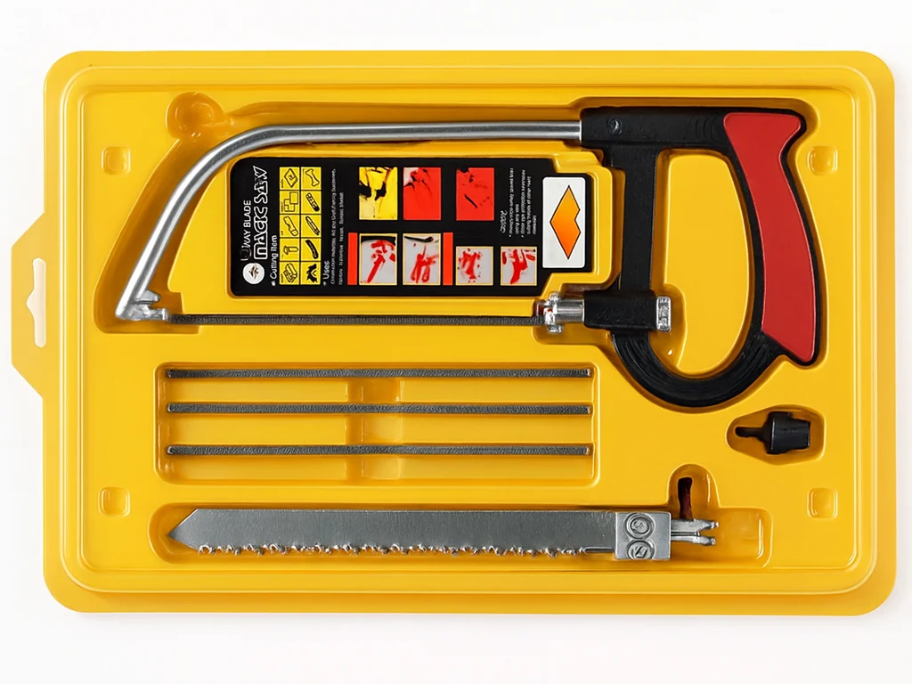 Ножовка по дереву TV One в наборе с пилами (блистер)