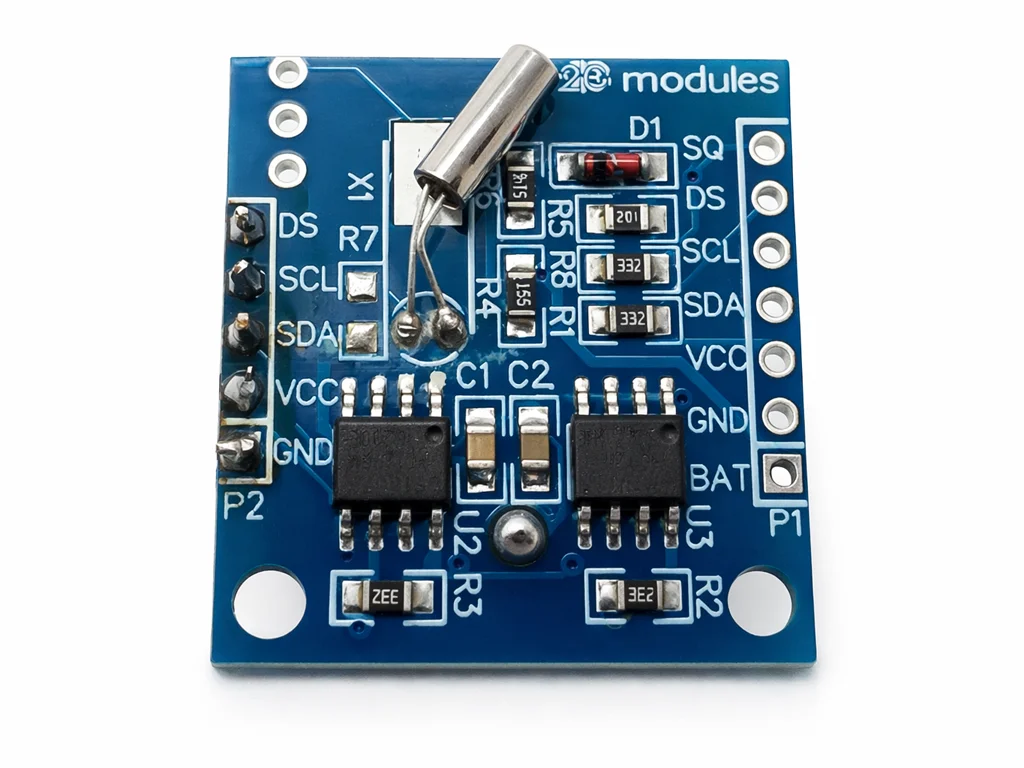 Модуль годинника реального часу DS1307 (RTC) для Arduino, ESP32, Raspberry Pi