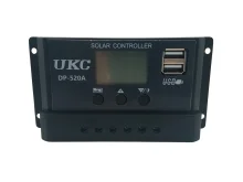 Контролер заряду сонячної панелі DP-520A 20A (12/24В, PWM, дисплей, USB)