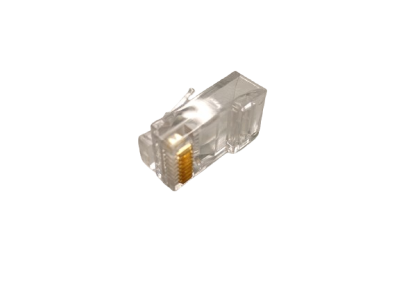 Конектор RJ45 100 шт — для обтиску витої пари, Ethernet, Cat5/Cat6