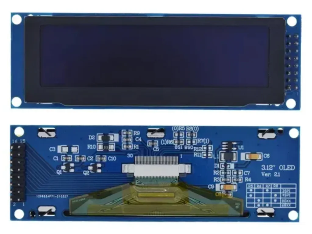 Дисплей 3.12 OLED модуль SSD1322 256x64 SPI інтерфейс, синій