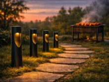 Уличные садовые светильники (столбики-2) на солнечных батареях Garden Light 2