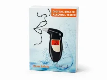 Цифровий алкотестер з мундштуками та LCD-дисплеєм