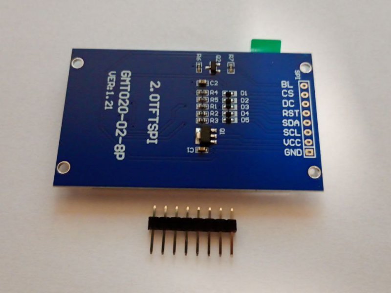 Дисплей 2.0" LCD IPS SPI интерфейс ST7789V 240x320