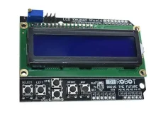 Дисплей 16×2 LCD1602 Keypad Shield для Arduino —  із кнопками, синій.