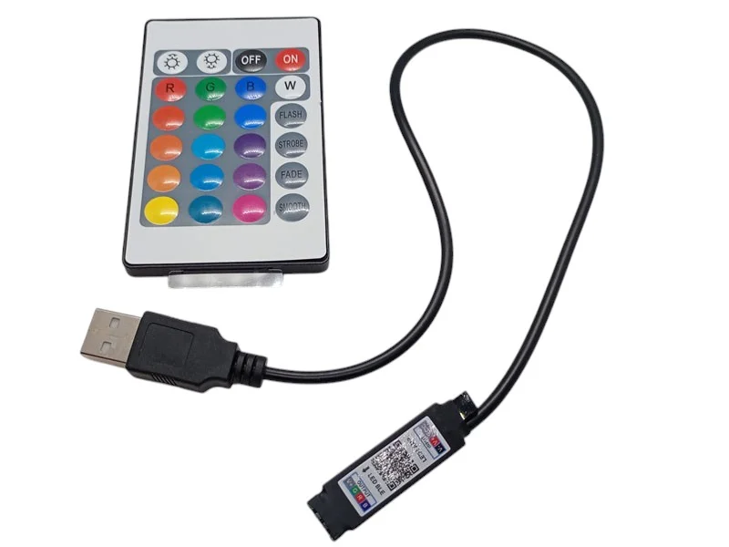 Світлодіодна LED стрічка 5м з Bluetooth управлінням через смартфон (APP BT) | RGB підсвітка для кімнати, ТВ, декору