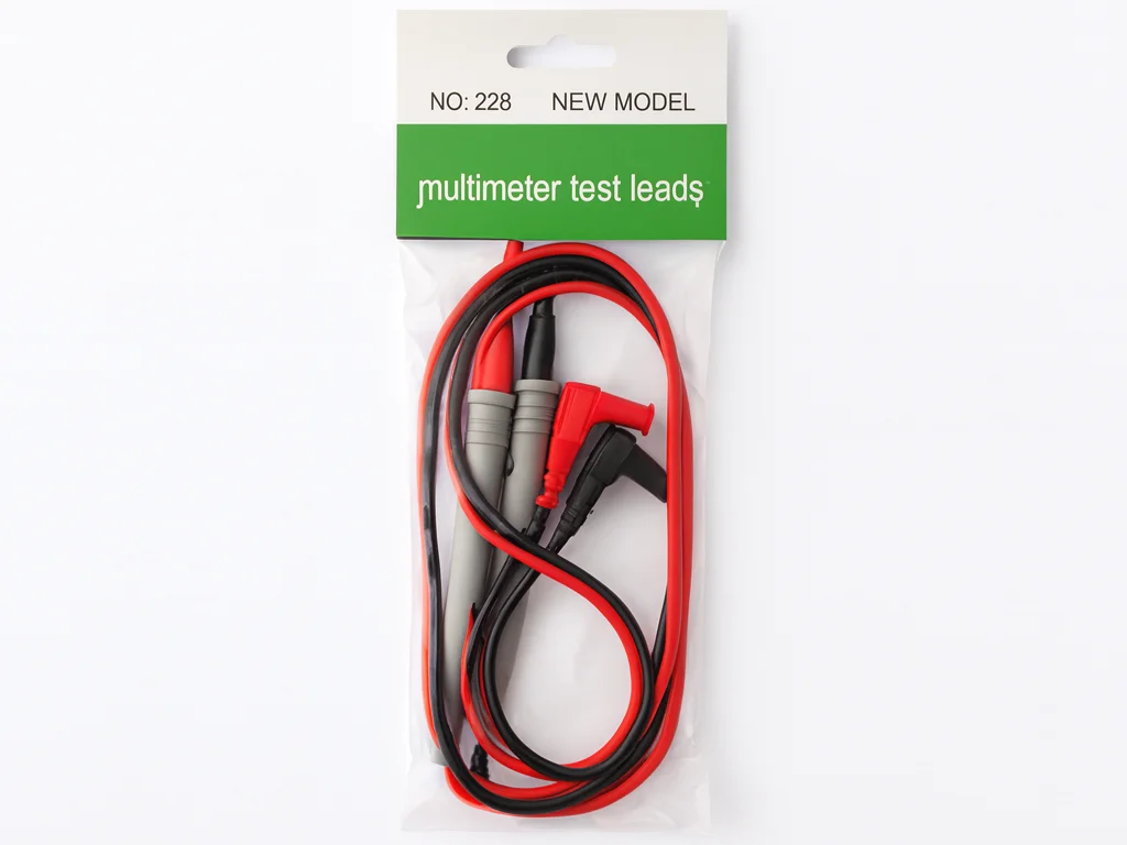 Щупы для мультиметра 228 универсальные 100 см (красный/чёрный)
