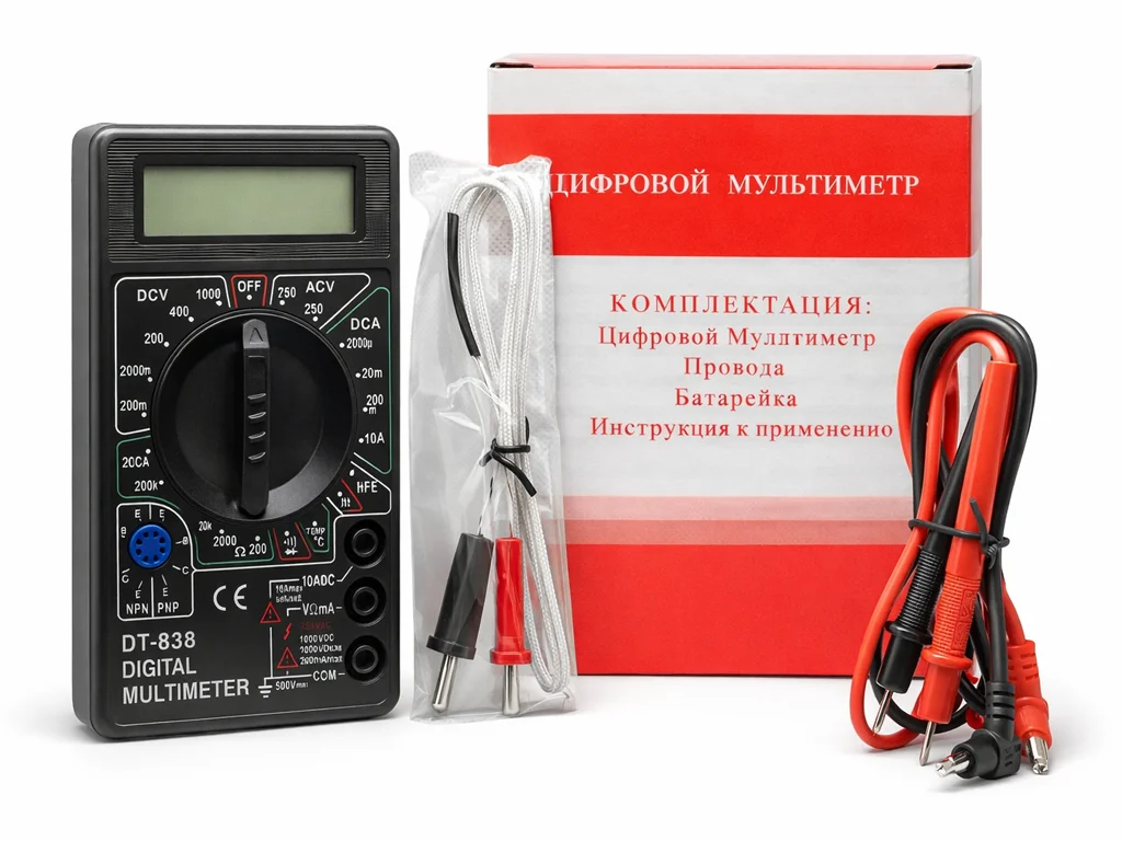 Цифровой мультиметр DT-838 со звуковой прозвонкой