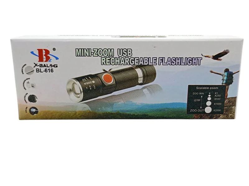Ліхтарик BL 616 T6 з USB-зарядкою | Купити ліхтарик із зарядкою від USB
