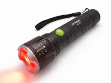 Ліхтар Bailong BL-B23 з червоним світлом USB, акумулятор 18650
