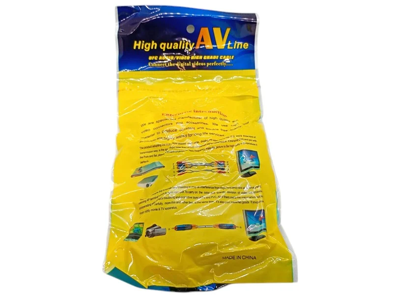 Шнур 3R–3R (тюльпан) 1.2 м — аудио‑видео кабель RCA для техники