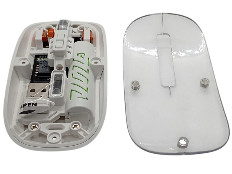 Купить беспроводную мышку в прозрачном корпусе Bluetooth 5.0 | Аккумуляторная мышь Type-C