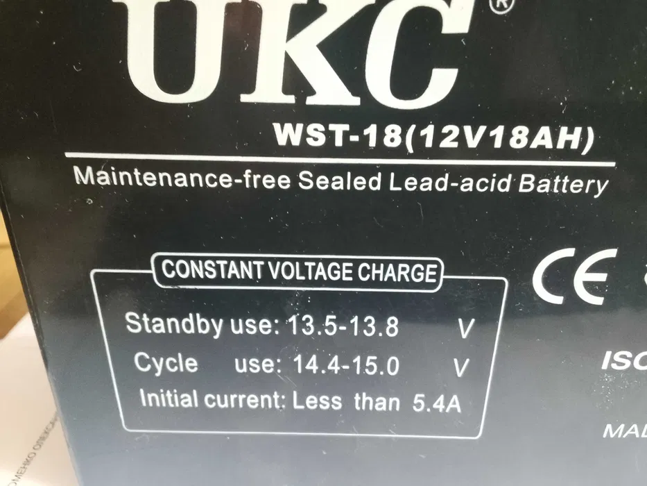 Продаю власний акумулятор UKC 12V 18Ah.