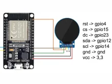 Подключение GC9A01 к ESP32-S3 — рабочая настройка TFT_eSPI и часы по Wi-Fi