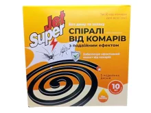Jet Super — спіраль від комарів для всієї сім’ї (10 спіралей)