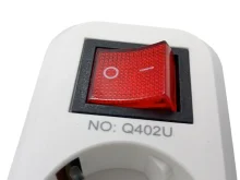 Подовжувач 10 метрів на 3 розетки із заземленням, вимикачем, USB та 2×Type‑C