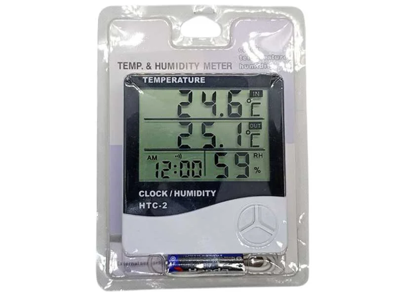 Термометр HTC-2 з виносним датчиком температури | Купити для дому, холодильника, лазні